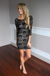 Take Me Out Dress ~ Black