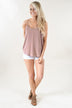 Strappy Mauve Tank Top