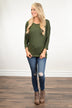Essential Dolman Top ~ Olive