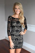 Take Me Out Dress ~ Black