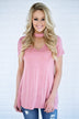 Blush Mock Neck Top