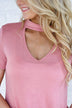 Blush Mock Neck Top