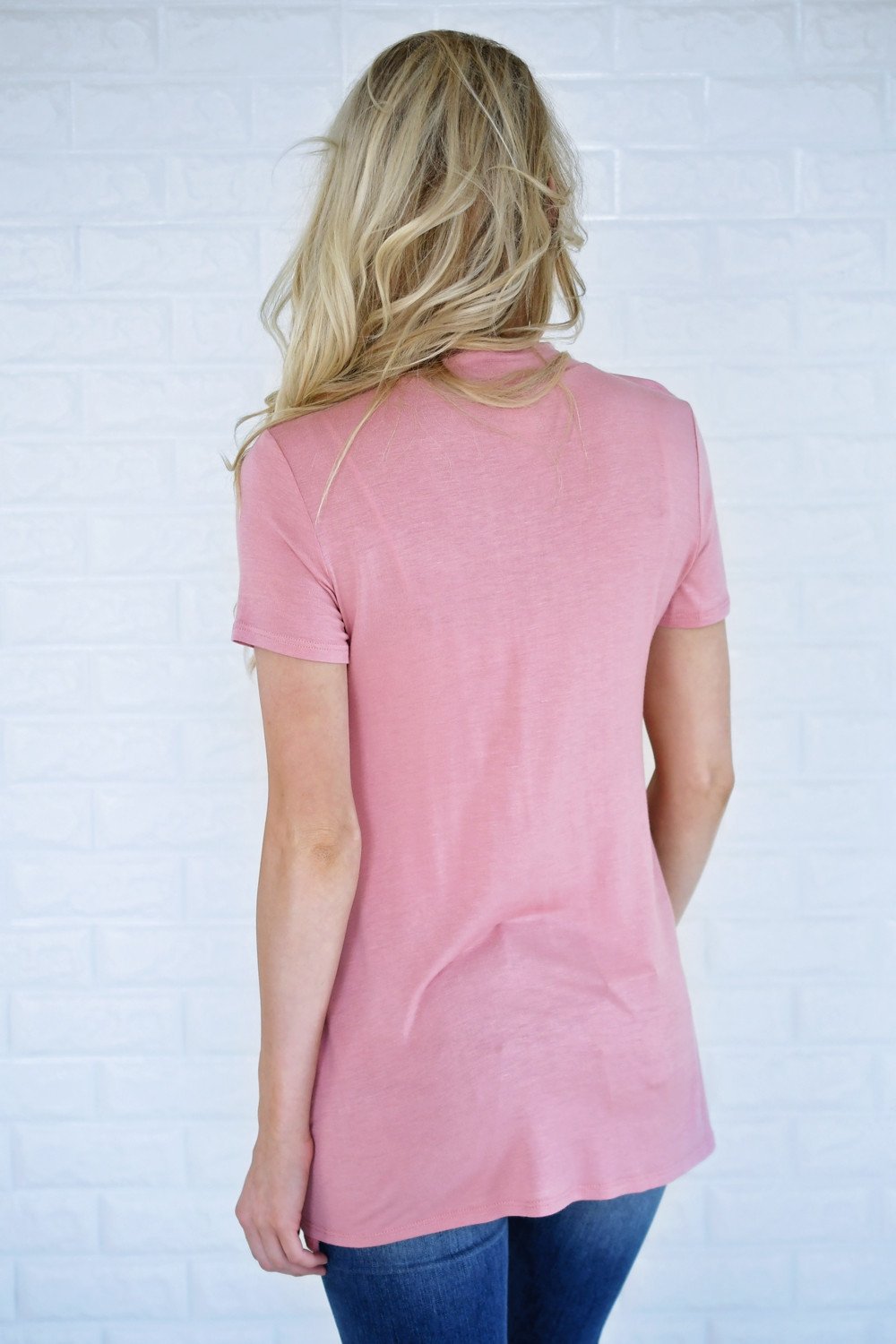 Blush Mock Neck Top