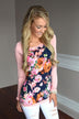 Floral Fantasy Top ~ Pink