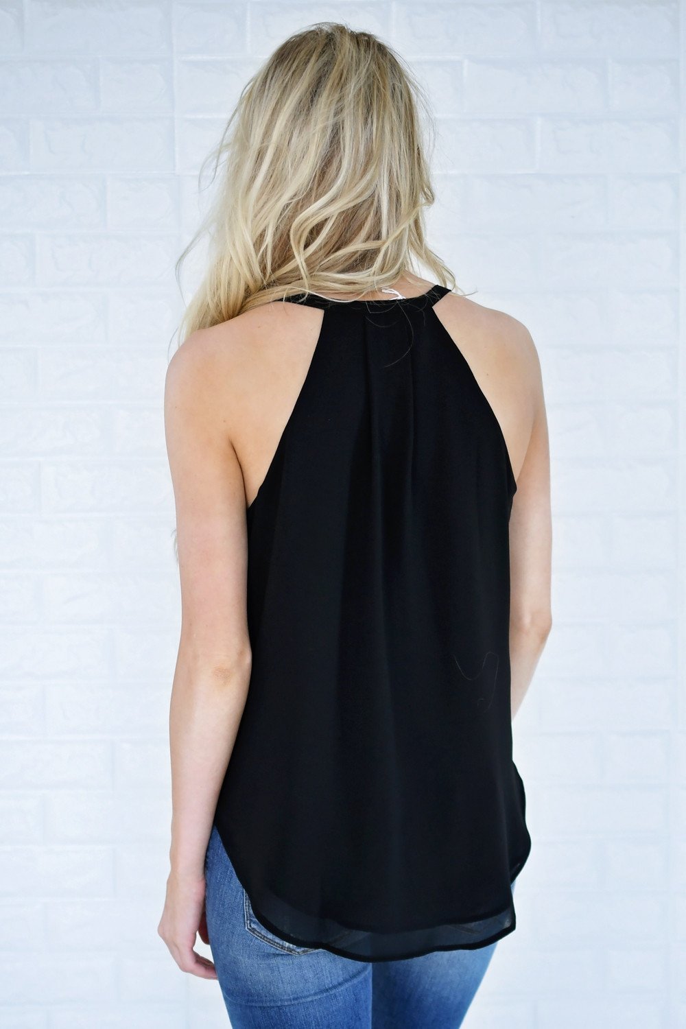 Lucky Black Tank Top