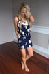Watch The Tide Romper ~ Navy