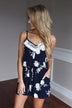 Watch The Tide Romper ~ Navy