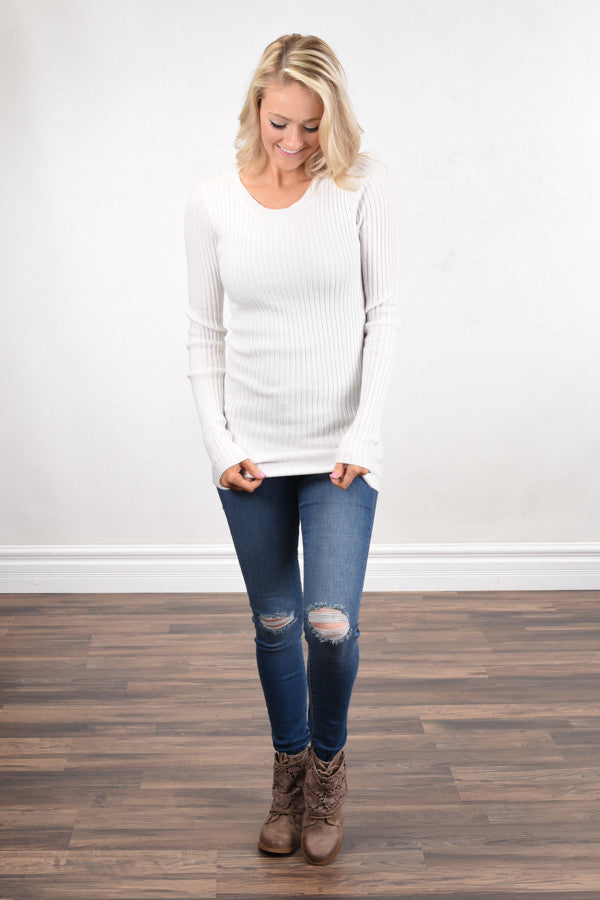 Essential Ivory Knit Top