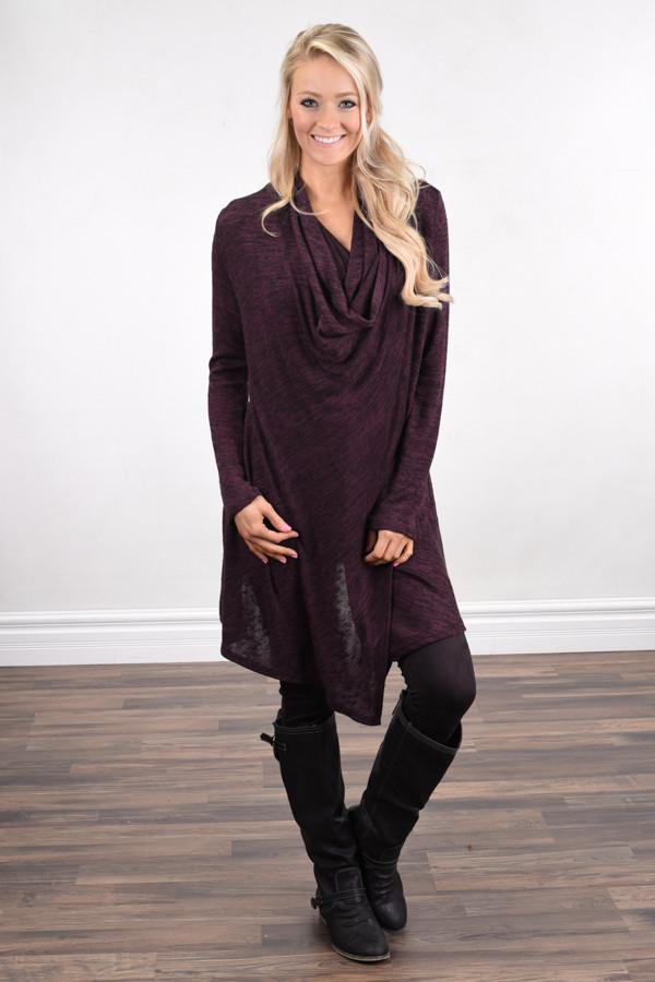 Shoulder Button Top ~ Purple