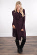 Shoulder Button Top ~ Purple