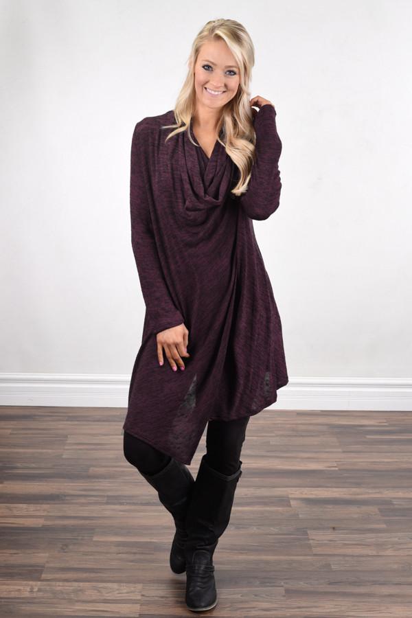 Shoulder Button Top ~ Purple