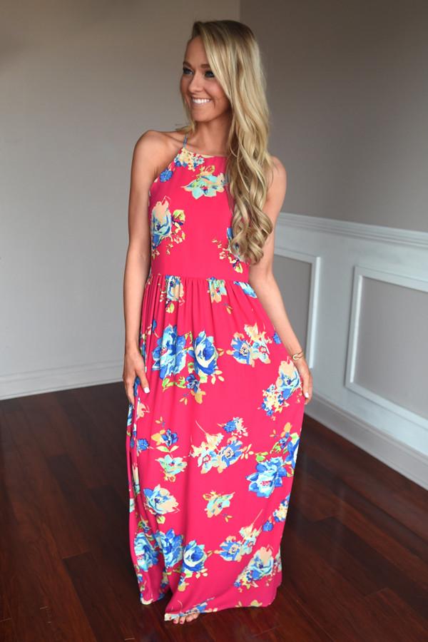 Everly Maxi ~ Feeling Magical in Dark Pink
