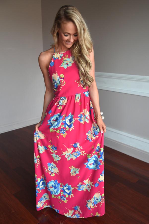 Everly Maxi ~ Feeling Magical in Dark Pink