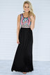 Feathers of Color Maxi Dress