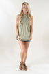 Light Green Lace Tank Top
