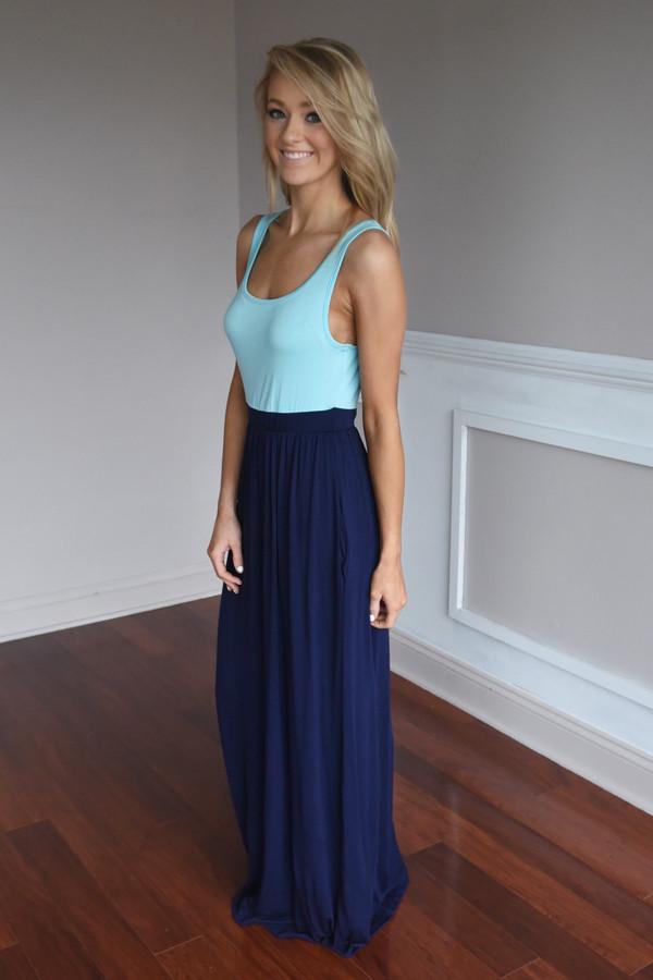 Whisper in the Wind Maxi ~ Navy