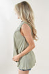 Light Green Lace Tank Top