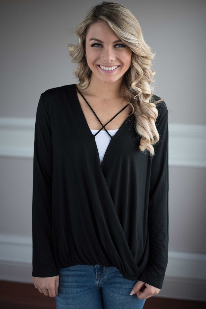 With You On My Mind Top ~ Black