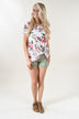 Social Butterfly Floral Knot Top