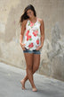 Floral Dream Tank Top ~ Ivory