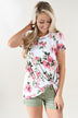 Social Butterfly Floral Knot Top