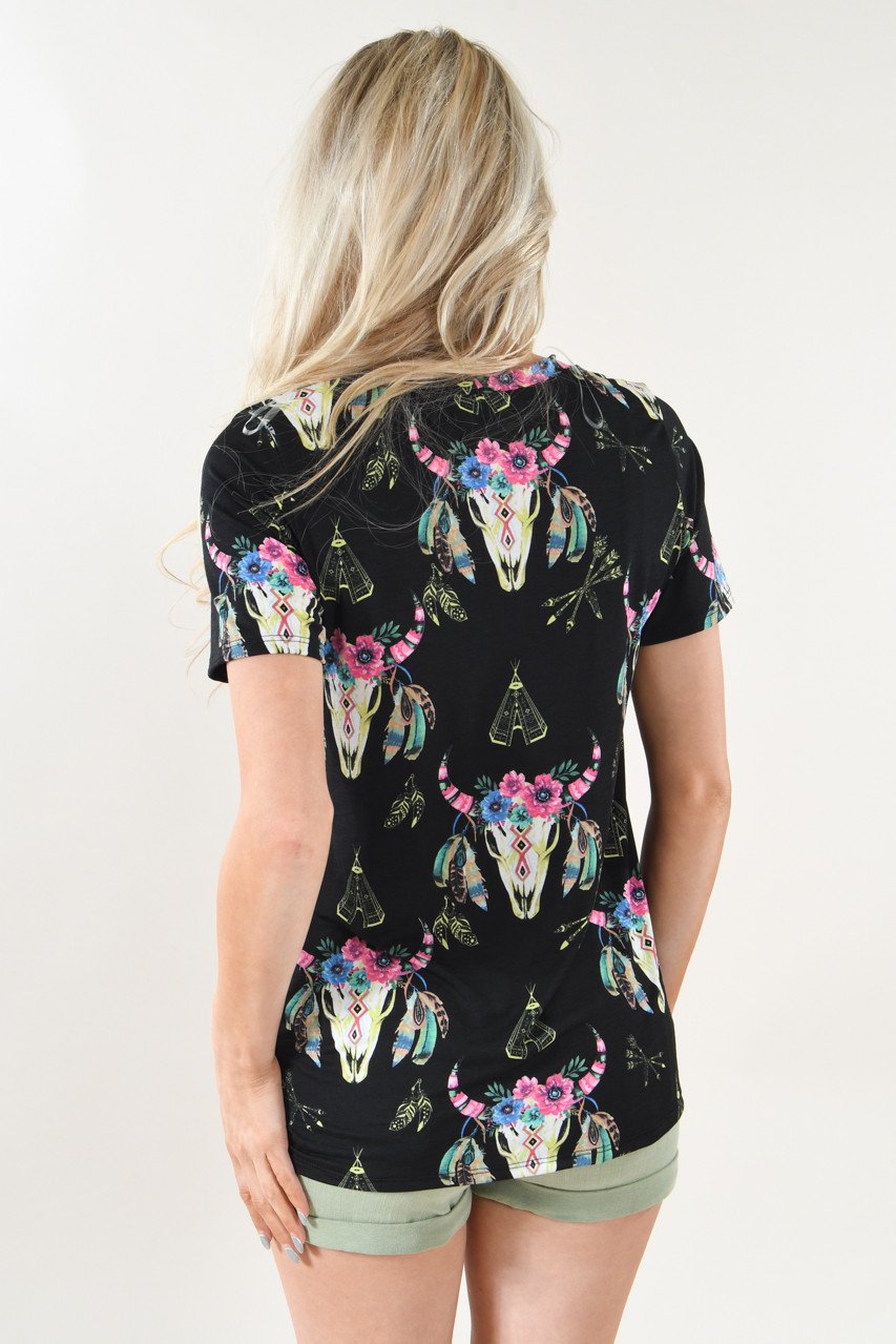 Tribal Skull Top