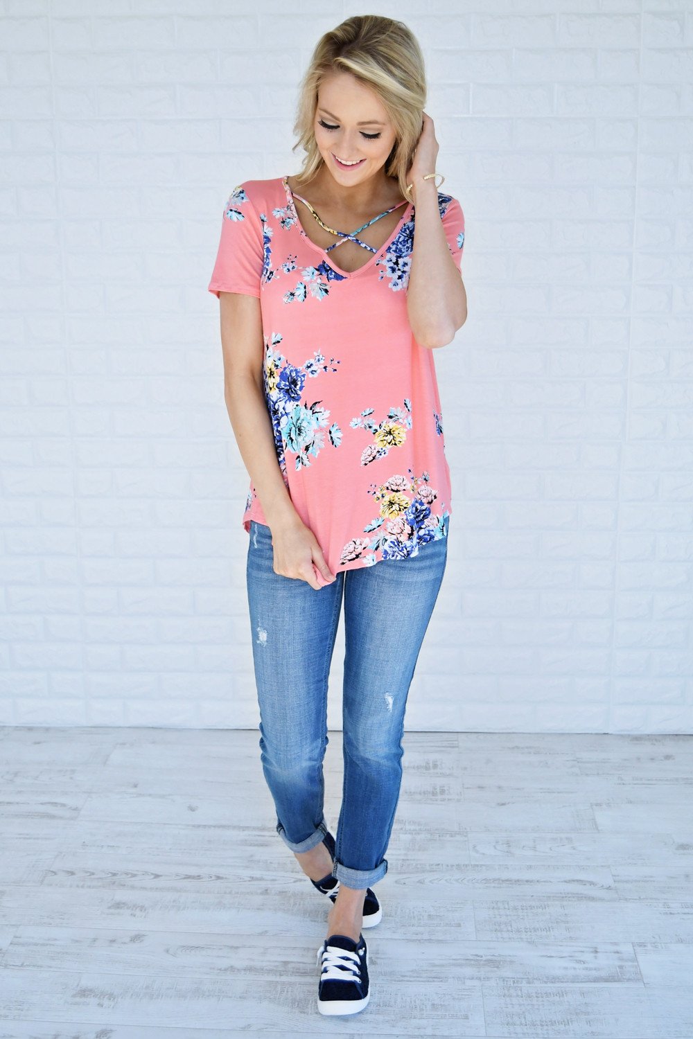 Crossing into Pink Top