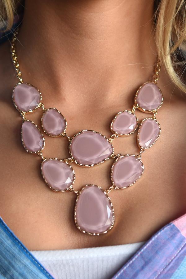 Purple Gem Necklace