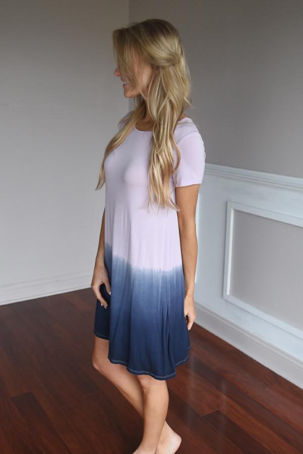 Ombre Dress ~ Purple