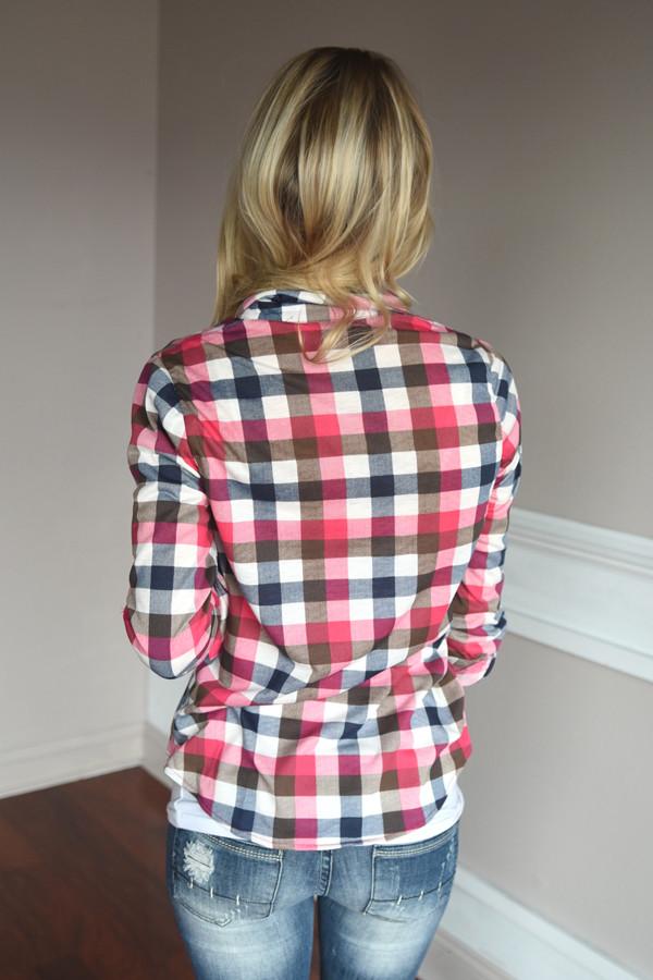 Pink & Brown Flannel