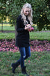 Fall Feels Black Tunic Top