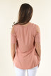 Apricot Criss-Cross Sleeve Top