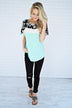 Making Memories Top ~ Mint