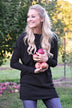 Fall Feels Black Tunic Top