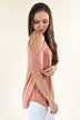 Apricot Criss-Cross Sleeve Top