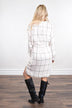 Black and White Striped Dress