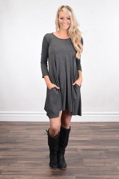 Dress You Up ~ Charcoal – The Pulse Boutique