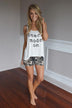 Beach Mode Tank ~ White