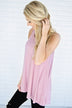 Mauve Racerback Pocket Top