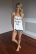 Beach Mode Tank ~ White