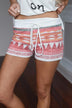 Aztec Shorts ~ Coral