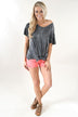Charcoal Pocket Top