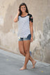 Just My Type Floral Top ~ Ivory