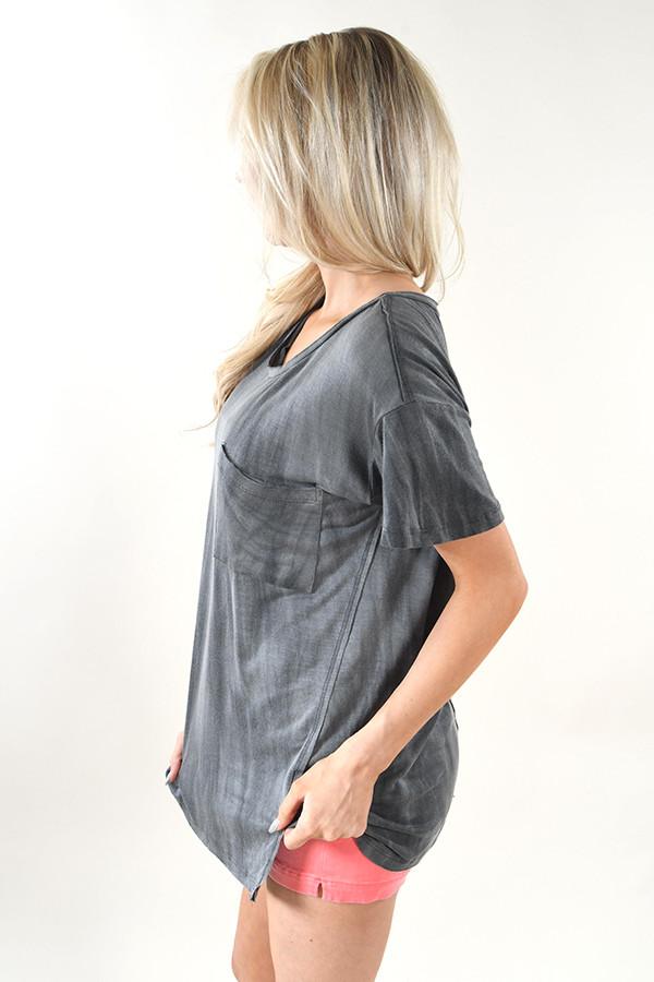 Charcoal Pocket Top