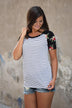 Just My Type Floral Top ~ Ivory