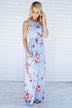 Clouds of Floral Maxi Dress ~ Blue