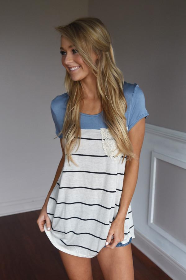Soft and Sweet Top ~ Blue