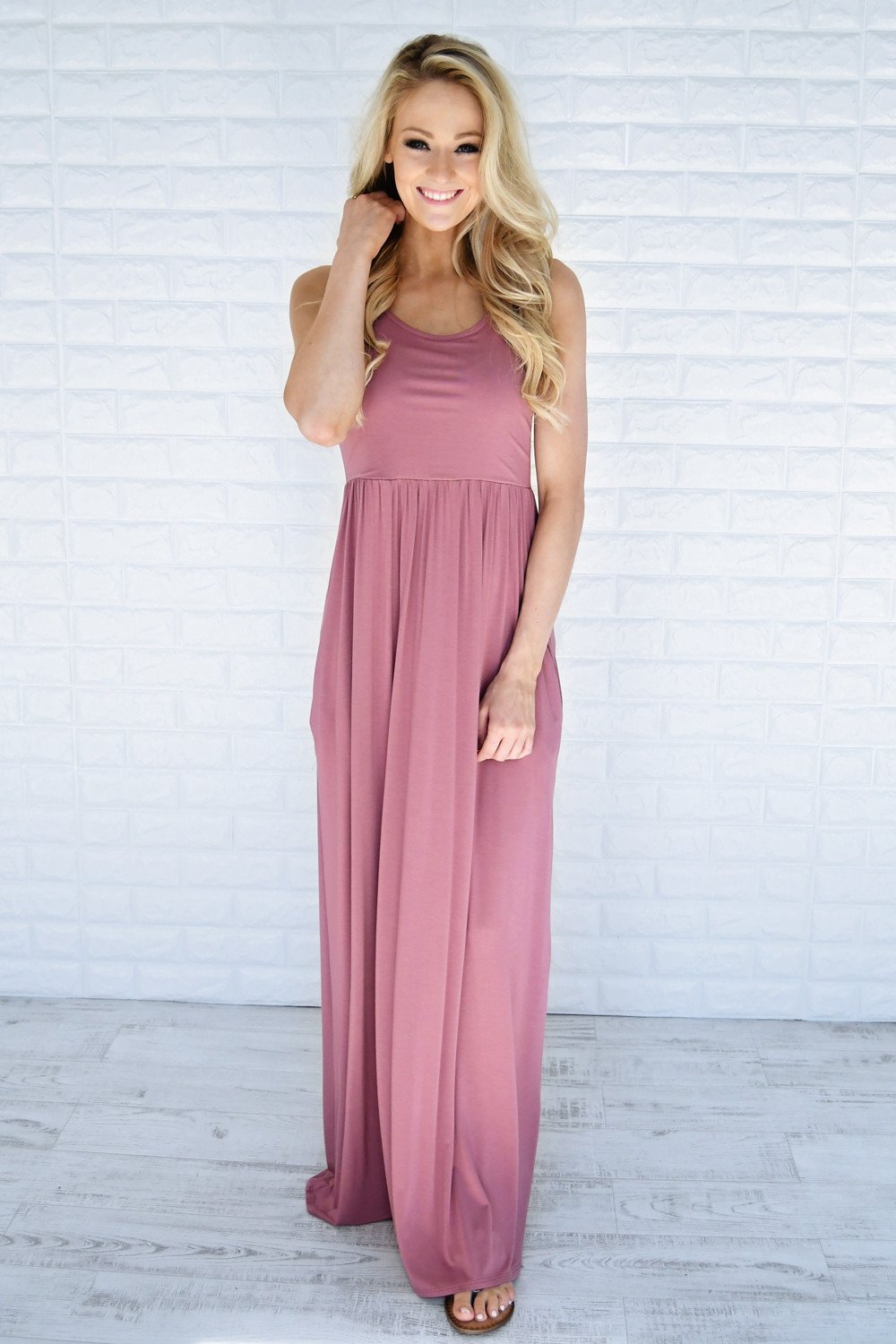 Mauve Maxi Tank Dress