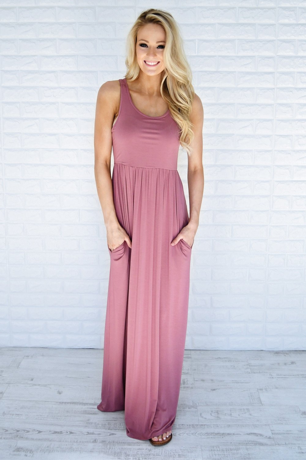 Mauve Maxi Tank Dress