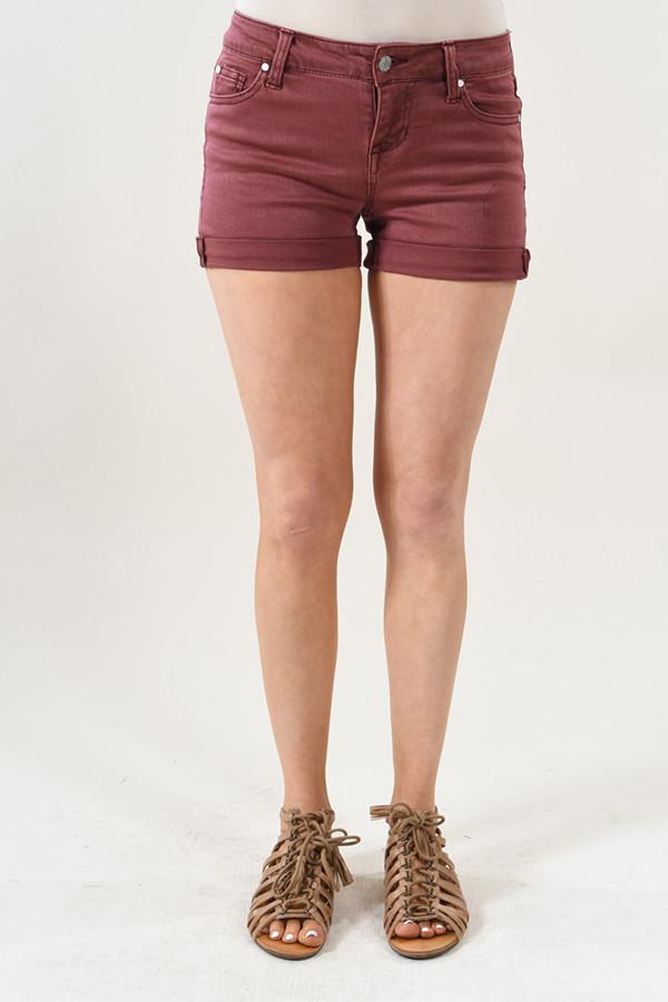 Calypso Shorts ~ Burnt Maroon